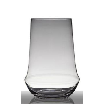 Transparente Vase für Blumen SHANE aus Glas, 35cm, Ø25,5cm