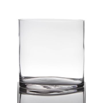 Windlicht Glaszylinder SANSA EARTH, transparent, 19cm, Ø19cm