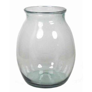 Transparente Vase aus Glas OLDRIK OCEAN, 27cm, Ø22cm