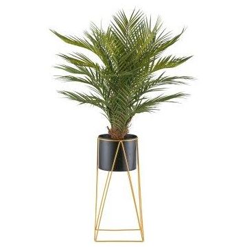 Plastik Palme Areca WILSON im Metalltopf, mit Ständer, 110cm