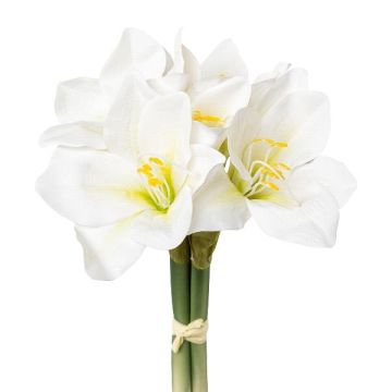 Künstlicher Blumenstrauß Amaryllis TIFAN, weiß, 30cm