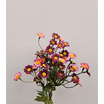Kunstblume Chrysanthemen Bund WEMKE, burgunderrot, 35cm, Ø13cm