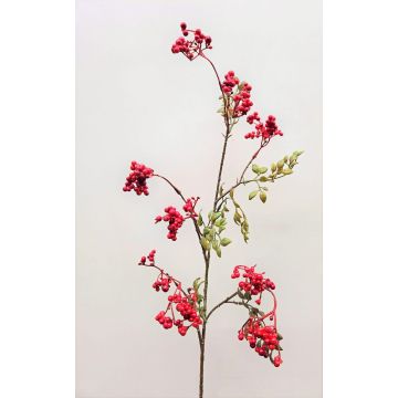Kunst Holunderbeeren Zweig THEYGE mit Früchten, rot, 75cm