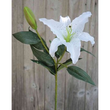 Littleboyny Weiße Lilien Bouquet Baukästen, künstliche Blumen