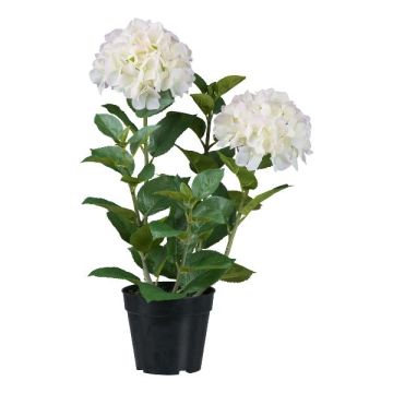 Deko Blume Hortensie BINEFA, weiß, 60cm