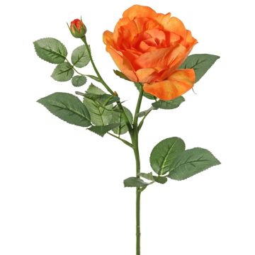 Kunstblume Rose WAIOLA, orange, 65cm, Ø11cm