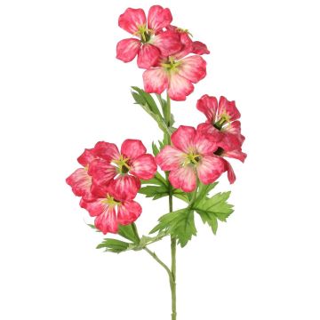 Kunstblume Storchenschnabel ZEDENA, pink-creme, 70cm, Ø6cm