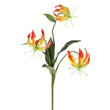 Dekoblume Gloriosa XELA, orange-gelb, 50cm