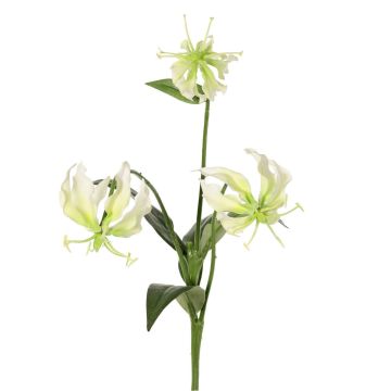 Dekoblume Gloriosa XELA, weiß-grün, 50cm