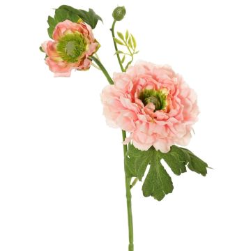 Künstliche Ranunkel SAGARA, rosa, 45cm, Ø5-8cm