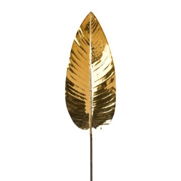 Künstliches Blatt Strelizie BATRA, metallic-altgold, 100cm