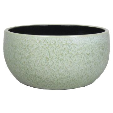 Keramik Schale ELIEL, gesprenkelt, minzgrün-weiß, 13cm, Ø28cm