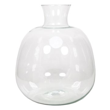 Tischvase ASUMINI aus Glas, klar, 28,5cm, Ø24,5cm