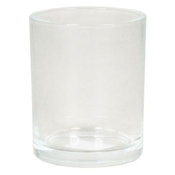 Halter für Teelicht MALI, Glas, transparent, 7,2cm, Ø6cm