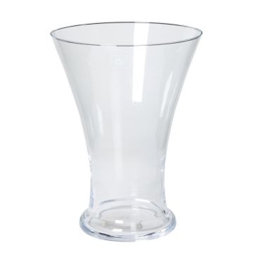 Glasvase DESTAN, transparent, 30cm, Ø22cm