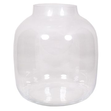 Deko Vase aus Glas GEORGIA OCEAN, klar, 29cm, Ø26cm