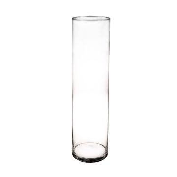 Glas Bodenvase SANYA AIR, Zylinder, transparent, 60cm, Ø15cm