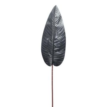 Künstliches Blatt Strelizie BATRA, schwarz, 100cm