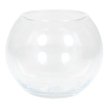 Windlicht TOBI OCEAN aus Glas, klar, 9,5cm, Ø12cm