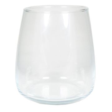 Deko Vase aus Glas HYDRI, klar, 17cm, Ø15cm