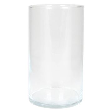 Blumen Zylinder Vase SANYA OCEAN aus Glas, klar, 20cm, Ø11,6cm